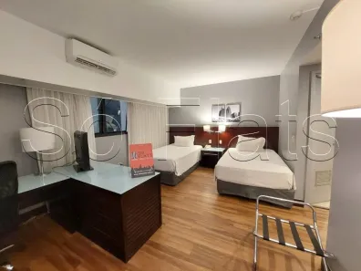 Flat com 1 Quarto para alugar, 29m² no Cidade Monções, São Paulo