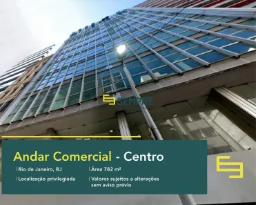 Imóvel Comercial para alugar, 783m² no Centro, Rio de Janeiro