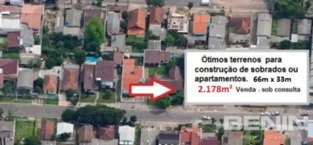 Lote/Terreno à venda, 2178m² no Igara, Canoas