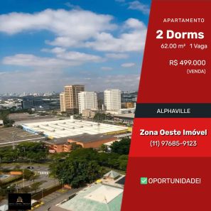Apartamento com 2 Quartos à venda, 62m² no Alphaville Centro Industrial e Empresarial/Alphaville., Barueri