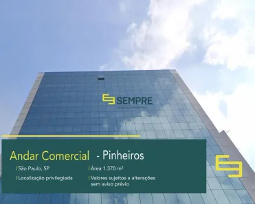 Sala Comercial para alugar, 1370m² no Jardim Paulistano, São Paulo