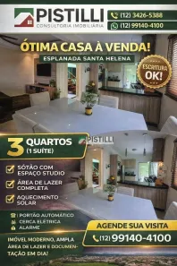 Casa com 3 Quartos à venda, 200m² no Esplanada Santa Helena, Taubaté