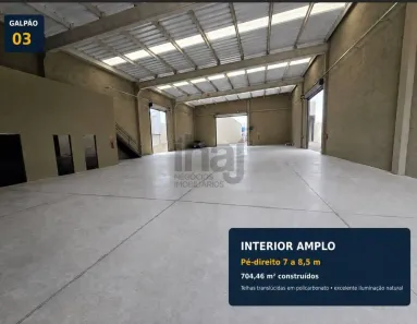 Galpão/Depósito/Armazém para alugar, 704m² no Distrito Industrial Doutor Carlos Arnaldo e Silva, São José do Rio Preto