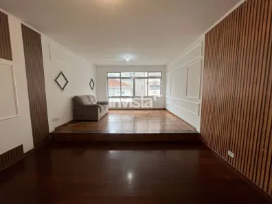 Apartamento com 3 Quartos para alugar, 127m² no Gonzaga, Santos
