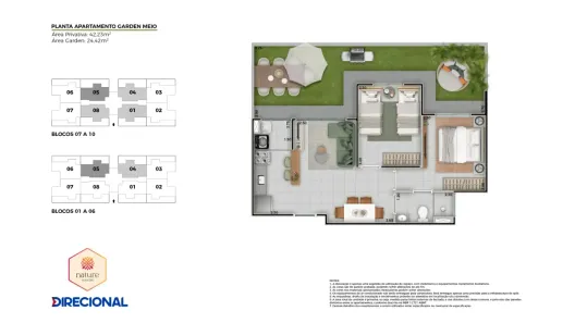 Apartamento com 2 Quartos à venda, 43m² no Centro, Eusébio