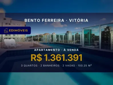 Apartamento com 3 Quartos à venda, 100m² no Bento Ferreira, Vitória