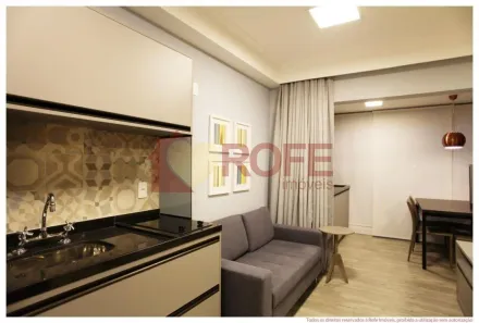 Apartamento com 1 Quarto para alugar, 33m² no Brooklin Paulista, São Paulo