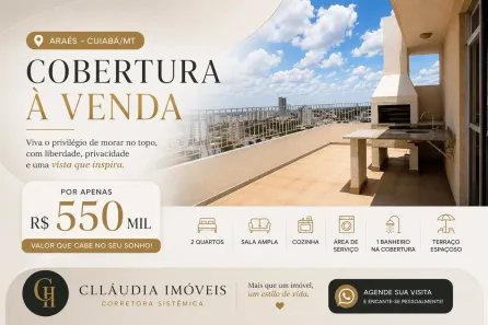 Apartamento com 2 Quartos à venda, 186m² no Araés, Cuiabá
