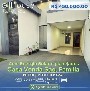 Casa com 1 Quarto à venda, 91m² no Parque Sagrada Família, Rondonópolis