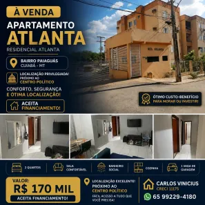Apartamento com 2 Quartos à venda, 60m² no Paiaguás, Cuiabá