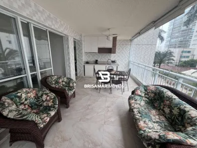 Apartamento com 3 Quartos para alugar, 121m² no Vila Alzira, Guarujá