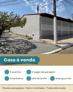 Casa com 3 Quartos à venda, 180m² no Conjunto Riviera, Goiânia