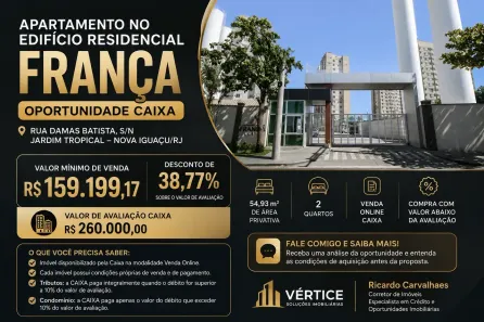 Apartamento com 2 Quartos à venda, 49m² no Cruzeiro do Sul, Nova Iguaçu