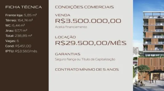 Ponto Comercial para alugar, 240m² no Botafogo, Rio de Janeiro