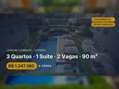 Apartamento com 3 Quartos à venda, 90m² no Jardim Camburi, Vitória
