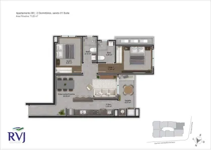 Apartamento com 2 Quartos à venda, 72m² no Trindade, Florianópolis