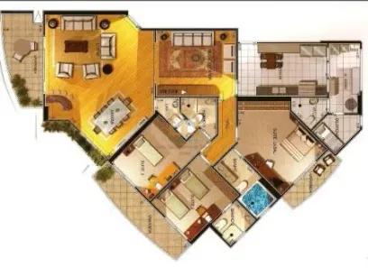 Apartamento com 3 Quartos à venda, 199m² no Ponta da Praia, Santos