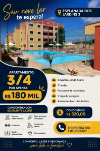Apartamento com 3 Quartos à venda, 69m² no Parque das Nações, Parnamirim