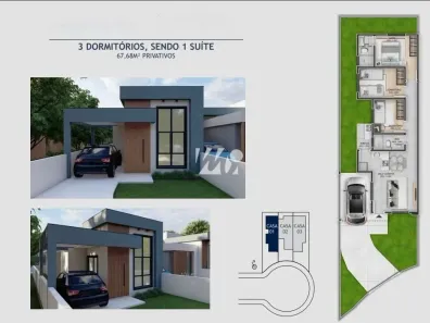  com 3 Quartos à venda, 68m² no Nova Palhoça, Palhoça