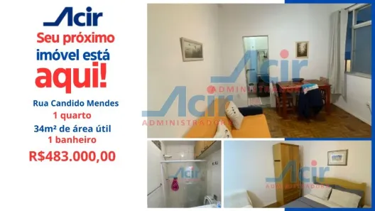 Apartamento com 1 Quarto à venda, 33m² no Glória, Rio de Janeiro