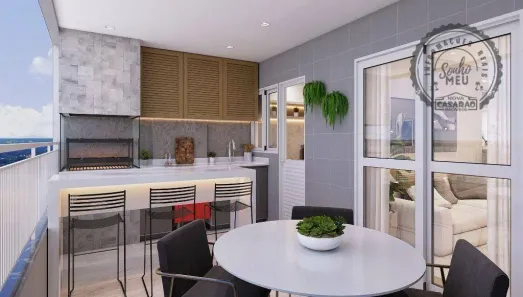 Apartamento com 2 Quartos à venda, 73m² no Canto do Forte, Praia Grande