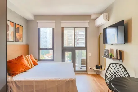 Kitnet com 1 Quarto à venda, 24m² no Brooklin Paulista, São Paulo