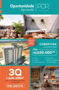Cobertura com 2 Quartos à venda, 108m² no Samambaia Sul, Brasília