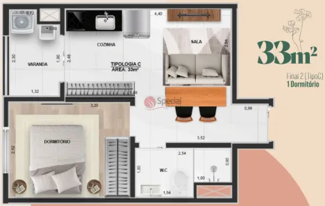 Apartamento com 1 Quarto à venda, 33m² no Vila Matilde, São Paulo