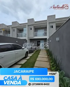 Sobrado com 3 Quartos à venda, 115m² no Jardim Atlântico, Serra