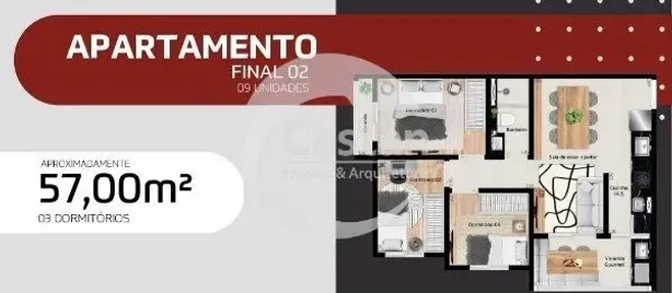Apartamento com 3 Quartos à venda, 57m² no Jardim Vila Formosa, São Paulo