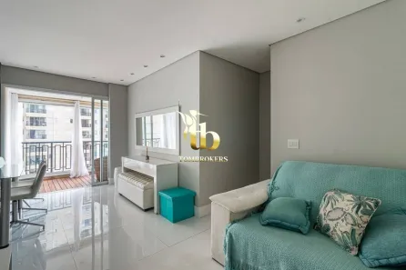 Apartamento com 1 Quarto para alugar, 50m² no Sítio Tamboré Alphaville, Barueri