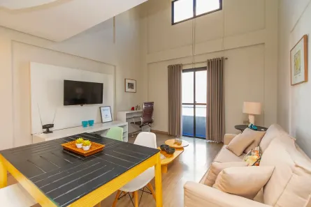 Apartamento com 1 Quarto para alugar, 53m² no Moema, São Paulo
