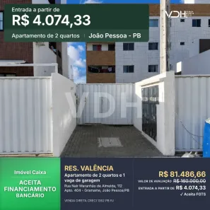 Apartamento com 2 Quartos à venda, 48m² no Gramame, João Pessoa
