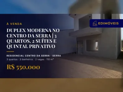 Casa com 3 Quartos à venda, 110m² no Residencial Centro da Serra, Serra