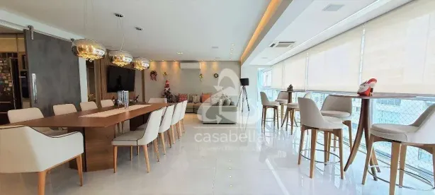 Apartamento com 3 Quartos para alugar, 192m² no Gonzaga, Santos