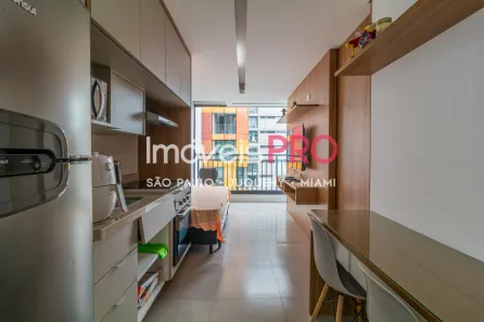 Apartamento com 1 Quarto para alugar, 25m² no Indianópolis, São Paulo