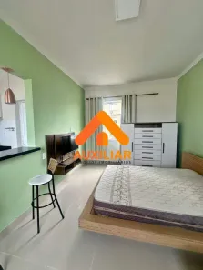 Apartamento com 1 Quarto para alugar, 24m² no Itararé, São Vicente