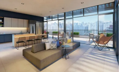 Apartamento com 1 Quarto para alugar, 24m² no Campos Elíseos, São Paulo