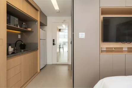 Apartamento com 1 Quarto para alugar, 20m² no Bela Vista, São Paulo