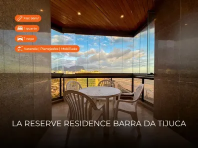 Flat com 1 Quarto para alugar, 56m² no Barra da Tijuca, Rio de Janeiro