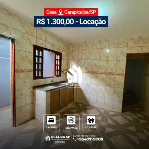 Casa com 2 Quartos para alugar, 40m² no Chácara Adriana Aparecida, Carapicuíba