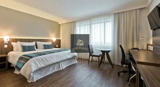 Flat com 1 Quarto para alugar, 33m² no Indianópolis, São Paulo