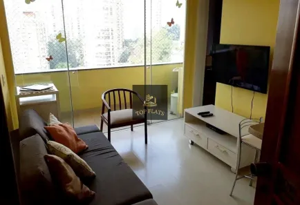 Flat com 1 Quarto para alugar, 40m² no Paraíso do Morumbi, São Paulo