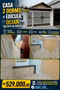 Casa com 3 Quartos à venda, 80m² no Ocian, Praia Grande