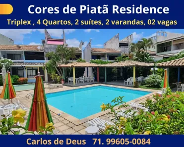 Casa de Condomínio com 4 Quartos à venda, 150m² no Piatã, Salvador