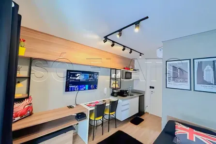 Apartamento com 1 Quarto para alugar, 18m² no Bela Vista, São Paulo