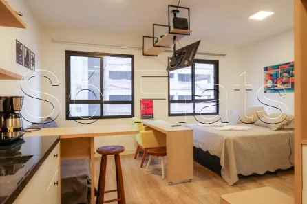 Flat com 1 Quarto para alugar, 25m² no Pinheiros, São Paulo