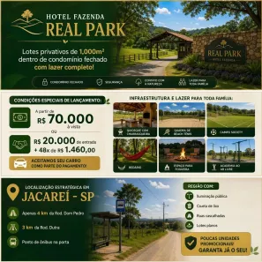 Lote/Terreno à venda, 1000m² no Centro, Jacareí
