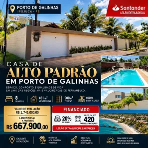 Apartamento com 8 Quartos à venda, 451m² no Porto Coqueiral, Ipojuca