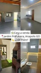 Casa com 3 Quartos à venda, 105m² no Jardim Primavera 1ª Etapa, Anápolis